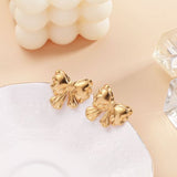 Gold Bow Earrings