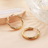 Gold Hoop Earrinngs